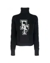 Elisabetta Franchi Roll-neck Wool Jumper In 685