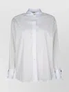 Elisabetta Franchi Dotted Long Sleeve Shirt With Pointed Collar