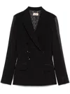 Elisabetta Franchi Double-breasted Blazer In Black