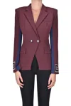 Elisabetta Franchi Double-breasted Blazer In Red