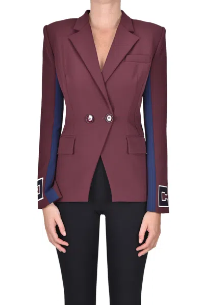 Elisabetta Franchi Double-breasted Blazer In Red