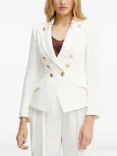 Elisabetta Franchi Double-breasted Blazer In Gray