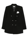 Elisabetta Franchi Double-breasted Blazer In Black