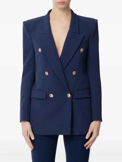 Elisabetta Franchi Double-breasted Blazer In Blau