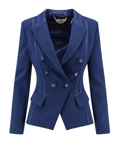 ELISABETTA FRANCHI ELISABETTA FRANCHI SATIN DETAILED JACKET