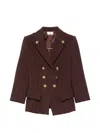 Elisabetta Franchi Double-breasted Blazer In Pattern