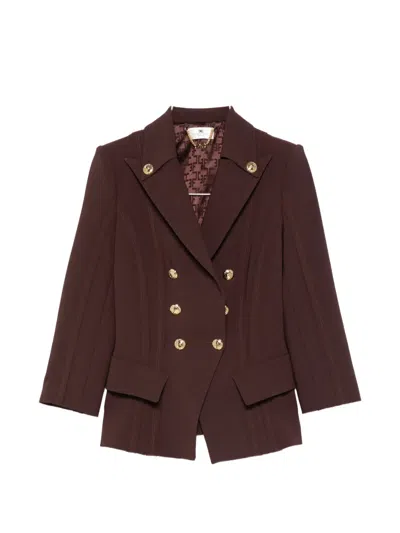 Elisabetta Franchi Double-breasted Blazer In Pattern