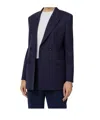 Elisabetta Franchi Double-breasted Blazer In Navy Blue