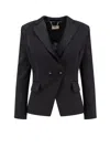 Elisabetta Franchi Double-breasted Blazer With Covered Buttons