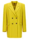 Elisabetta Franchi Logo Button Double-breasted Blazer