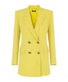 Elisabetta Franchi Acid Green Polyester Blazer In Yellow