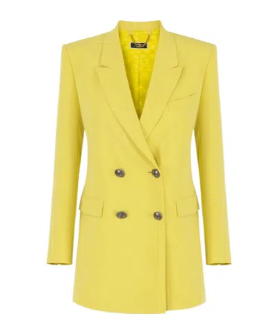 ELISABETTA FRANCHI ELISABETTA FRANCHI CREPE DOUBLE BREASTED JACKET