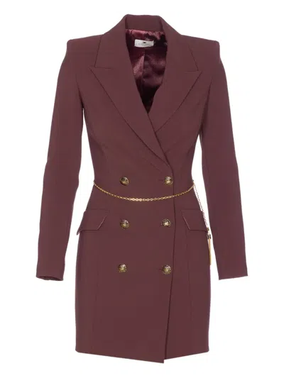 ELISABETTA FRANCHI DOUBLE-BREASTED BUTTONED DRESS