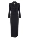 Elisabetta Franchi Double-breasted Coat In Black
