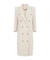 Elisabetta Franchi Double-breasted Coat In Neutral