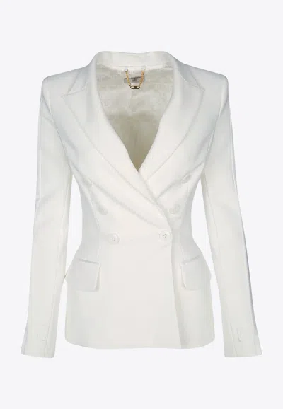 ELISABETTA FRANCHI DOUBLE-BREASTED CREPE BLAZER
