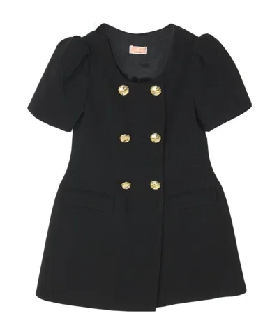 Elisabetta Franchi Double-breasted Dress In Black