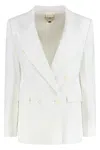 Elisabetta Franchi Double-breasted Gabardine Jacket