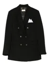 Elisabetta Franchi Cotton Gabardine Blazer With Breast Pocket Clothing In Black