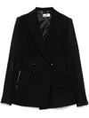 Elisabetta Franchi Double-breasted Jacket With Belted Waist
