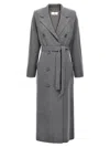 Elisabetta Franchi Emblem-embroidered Fine-knit Coat