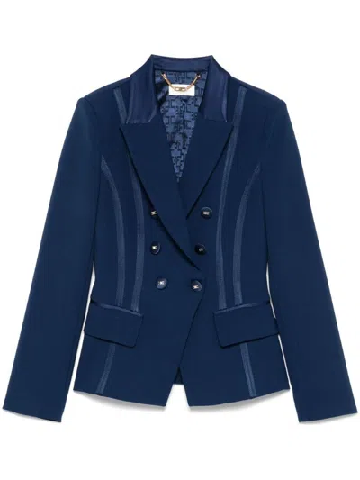 ELISABETTA FRANCHI DOUBLE-BREASTED TAILORED JACKET