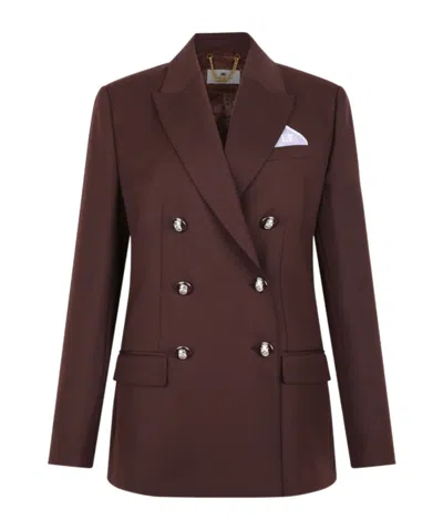 ELISABETTA FRANCHI ELISABETTA FRANCHI DOUBLE-BREASTED TAILOTED BLAZER