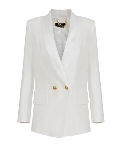 ELISABETTA FRANCHI ELISABETTA FRANCHI DOUBLE BREASTED LONG SLEEVED BLAZER