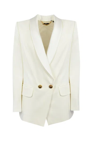 ELISABETTA FRANCHI DOUBLE-BREASTED VISCOSE BLAZER