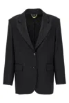 Elisabetta Franchi Double-breasted Wool Blazer With Flap Pockets