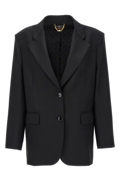Elisabetta Franchi Double-breasted Wool Blazer