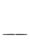 Elisabetta Franchi Double-buckle Leather Belt In Black