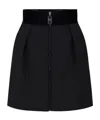 Elisabetta Franchi Knee Length And Midi Skirts With Belt Loops In Black