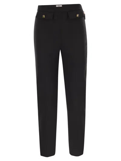 ELISABETTA FRANCHI ELISABETTA FRANCHI DOUBLE CREPE TROUSERS