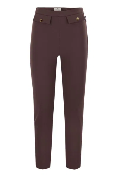 ELISABETTA FRANCHI ELISABETTA FRANCHI DOUBLE CREPE TROUSERS