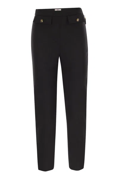 ELISABETTA FRANCHI ELISABETTA FRANCHI DOUBLE CREPE TROUSERS
