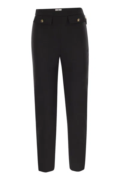 ELISABETTA FRANCHI ELISABETTA FRANCHI DOUBLE CREPE TROUSERS