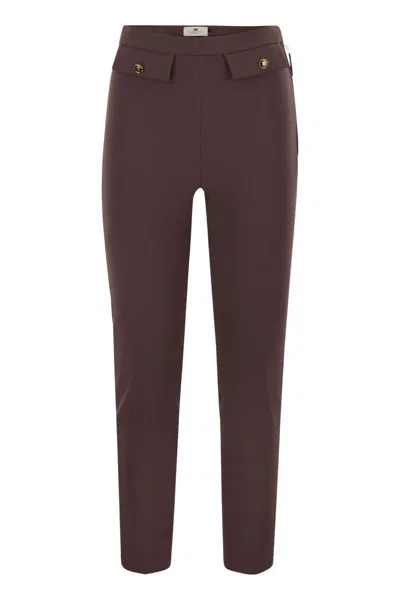 ELISABETTA FRANCHI ELISABETTA FRANCHI DOUBLE CREPE TROUSERS