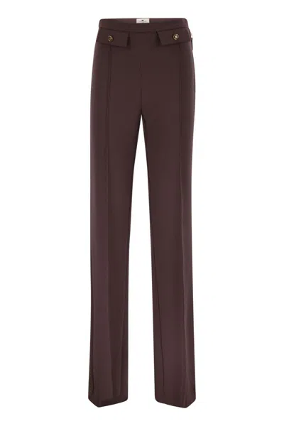 ELISABETTA FRANCHI ELISABETTA FRANCHI DOUBLE CREPE TROUSERS