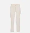 Elisabetta Franchi Gerade Hose Mit Logo-applikation In White