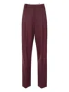 Elisabetta Franchi Double Darts Flap Trousers In Red