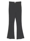 Elisabetta Franchi Double-layer Crêpe Trousers In Gray