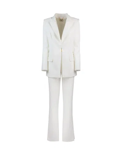 ELISABETTA FRANCHI ELISABETTA FRANCHI DOUBLE LAYER STRETCH CREPE SUIT 