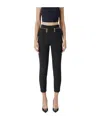 Elisabetta Franchi Black Pants With Gold Zipper In Black