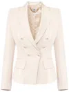 Elisabetta Franchi Doublebreast Classic Jacket In Multi