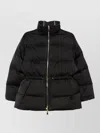 Elisabetta Franchi Drawstring Puffer Jacket In Black