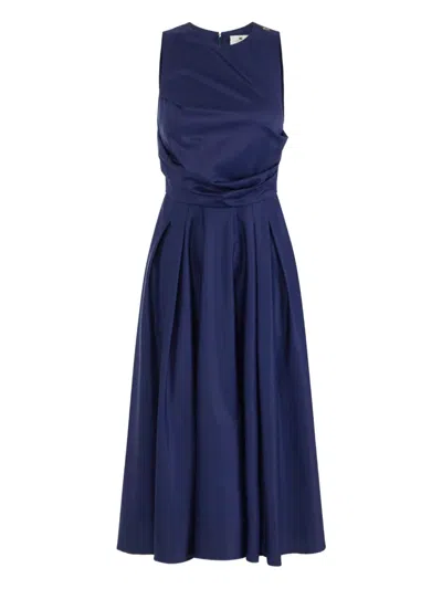 ELISABETTA FRANCHI DRAPED-BODICE DRESS
