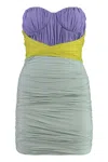 Elisabetta Franchi Draped Jersey Mini Dress