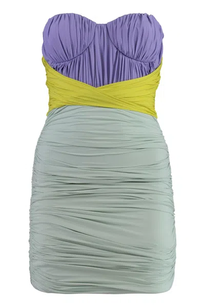 ELISABETTA FRANCHI DRAPED DRESS