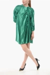 Elisabetta Franchi Woman Mini Dress Emerald Green Size 4 Viscose In Green